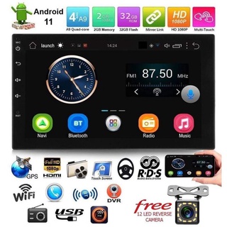 7 2DIN Android 11 2+32GB Car Radio GPS Navi WIFI BT FM Mirror Link MP5  Stereo