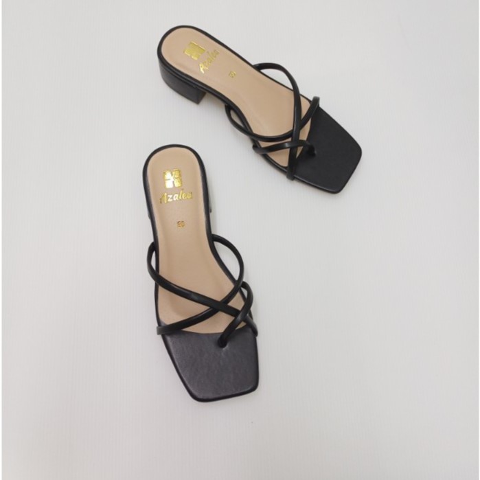 Azalea Veronica In Black 1.5Inches Block Heeled Sandals | Shopee ...