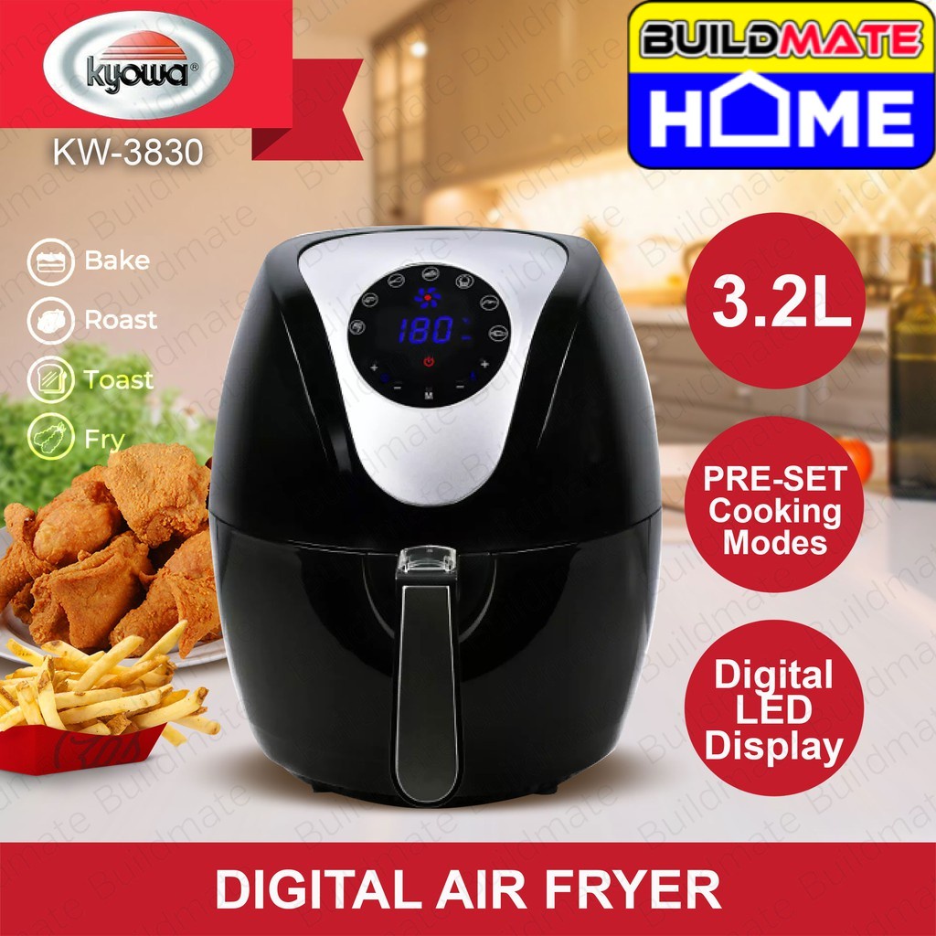 KYOWA Digital Air Fryer 3.2L KW3830 •BUILDMATE HOME• Shopee Philippines