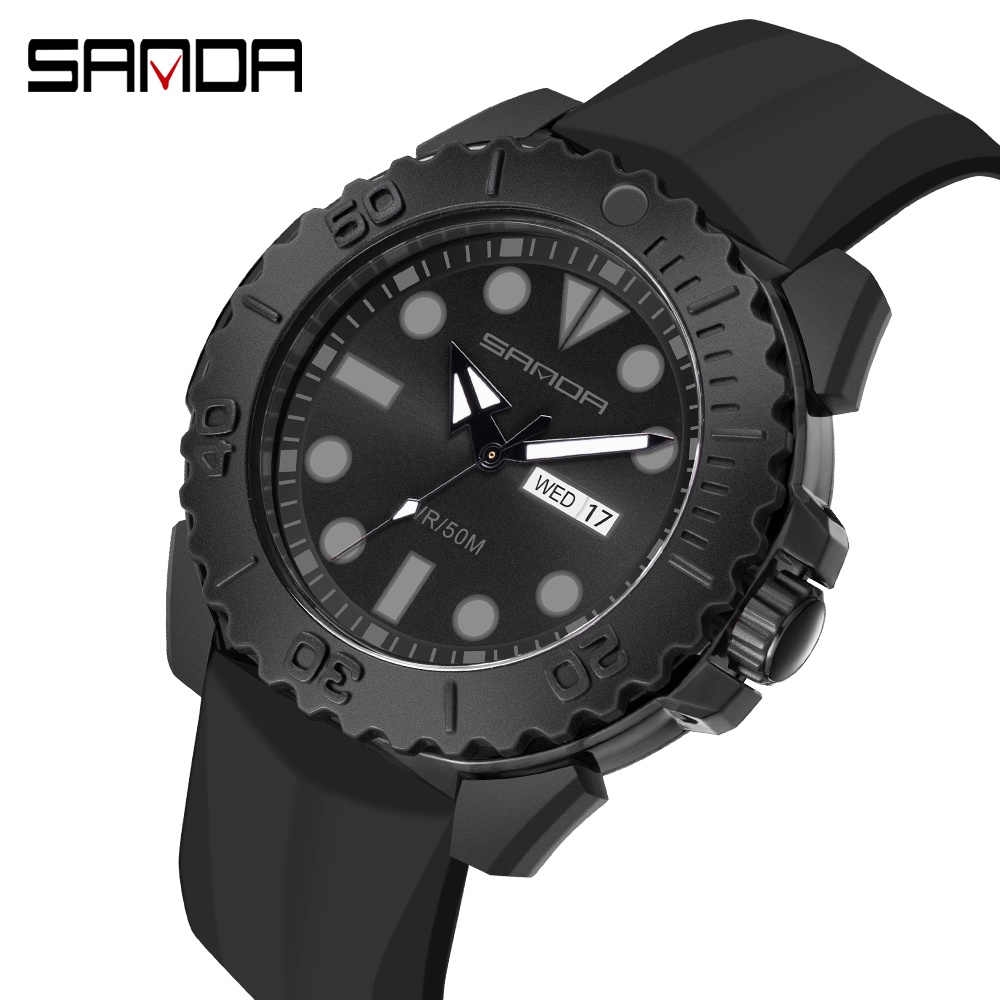 Sanda Hot Men's Pointer Calendar Quartz Watch Casual Sports Watch Cool
