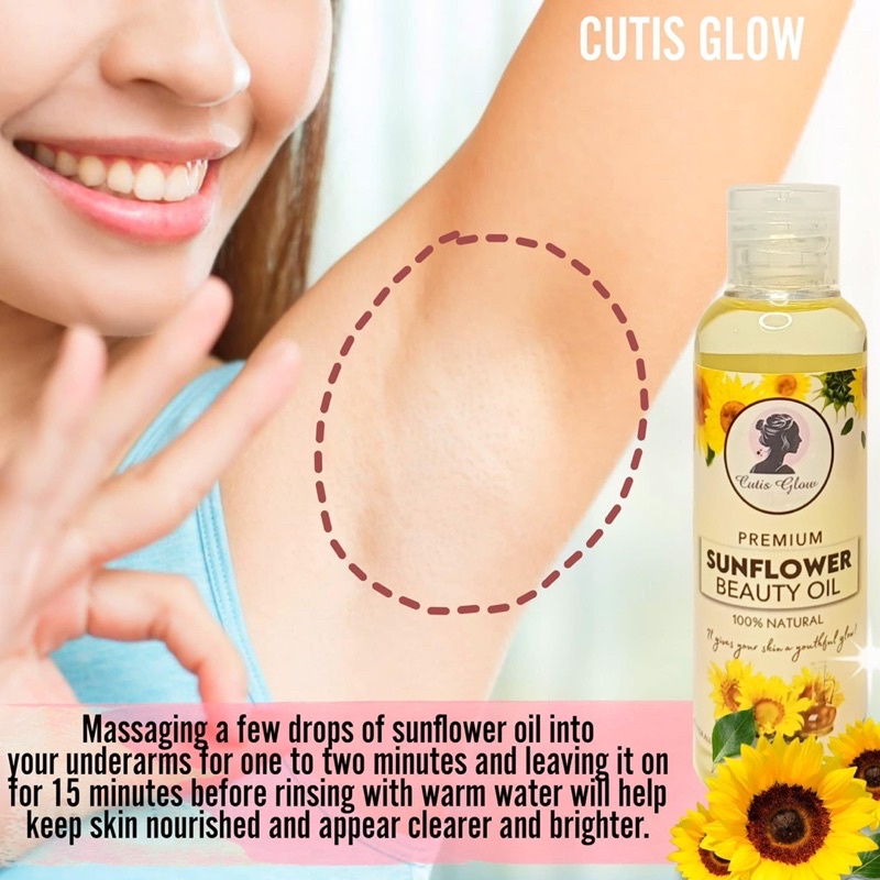 Pure Sunflower Beauty Oil 100 Natural by Cutis Glow