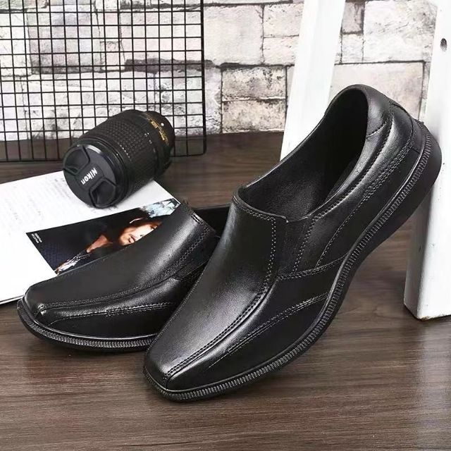 #603 Shuta Black Shoes for Men's | Shopee Philippines