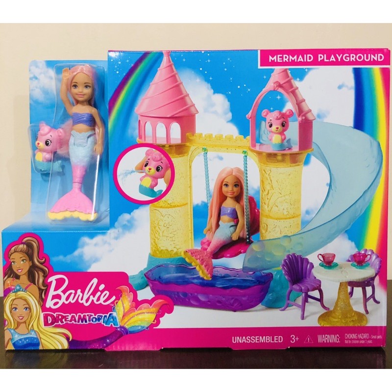 Barbie chelsea mermaid playground playset hot sale