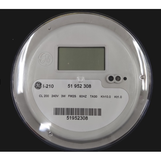GE I210 KWH Meter Digital Single Phase 3 Wire CL200 FM2S I210(3W