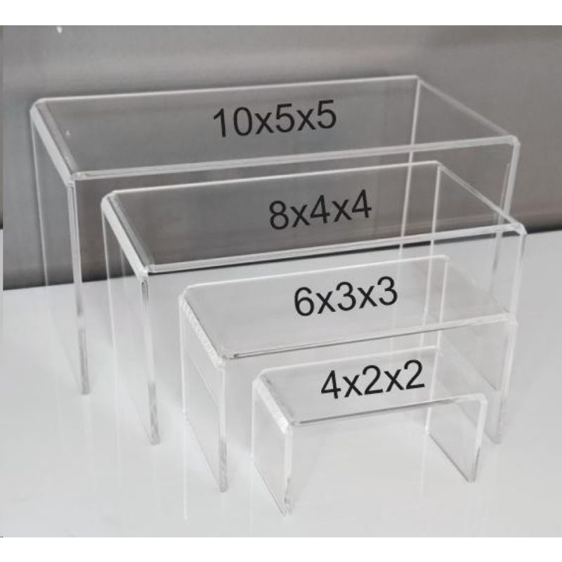 4mm Acrylic Display Rack Riser Organizer Perplex Plexiglass | Shopee ...