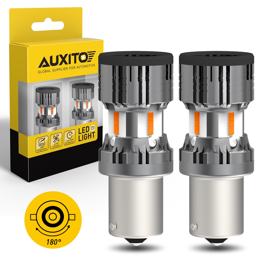 AUXITO 2Pcs No Hyper Flash Upgraded T20 7440 Wy21W 1156 P21W Ba15S Led ...