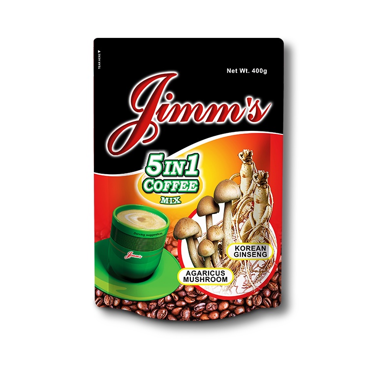 Jimm's 5-in-1 Coffee Mix Stand-up Pouch 400g 