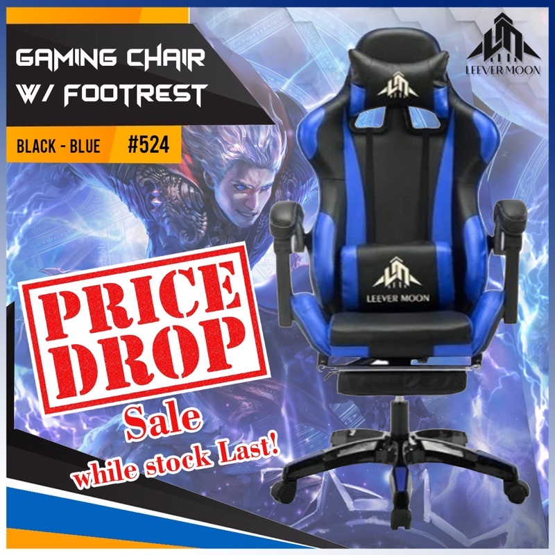 Likeregal Leather Gaming Chair Ergonomic Office Computer Chair High