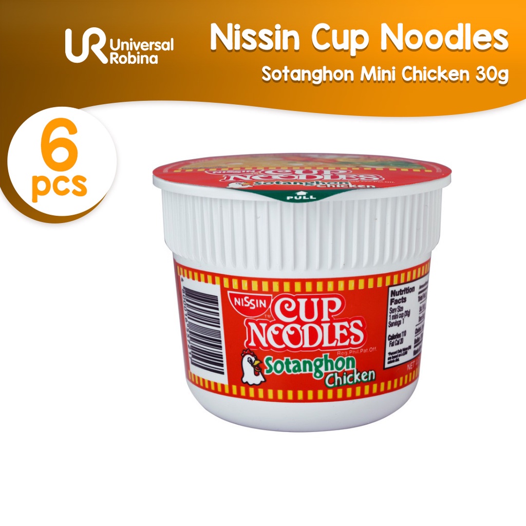 6 x Nissin Cup Noodles Sotanghon Mini Chicken (30g) Shopee Philippines