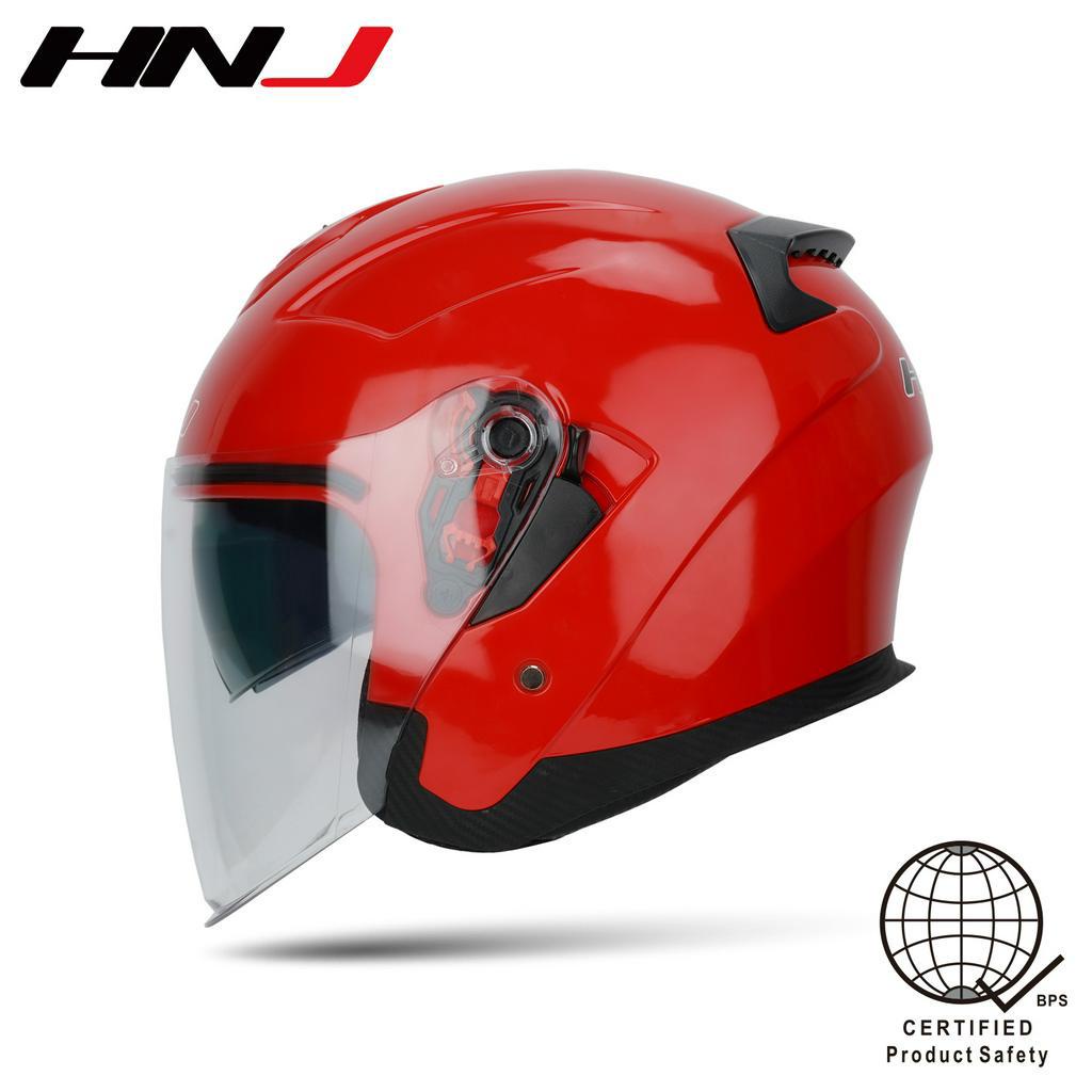 Hnj A4 006 Helmet For Motorcycle Half Face Dual Visor For Woman