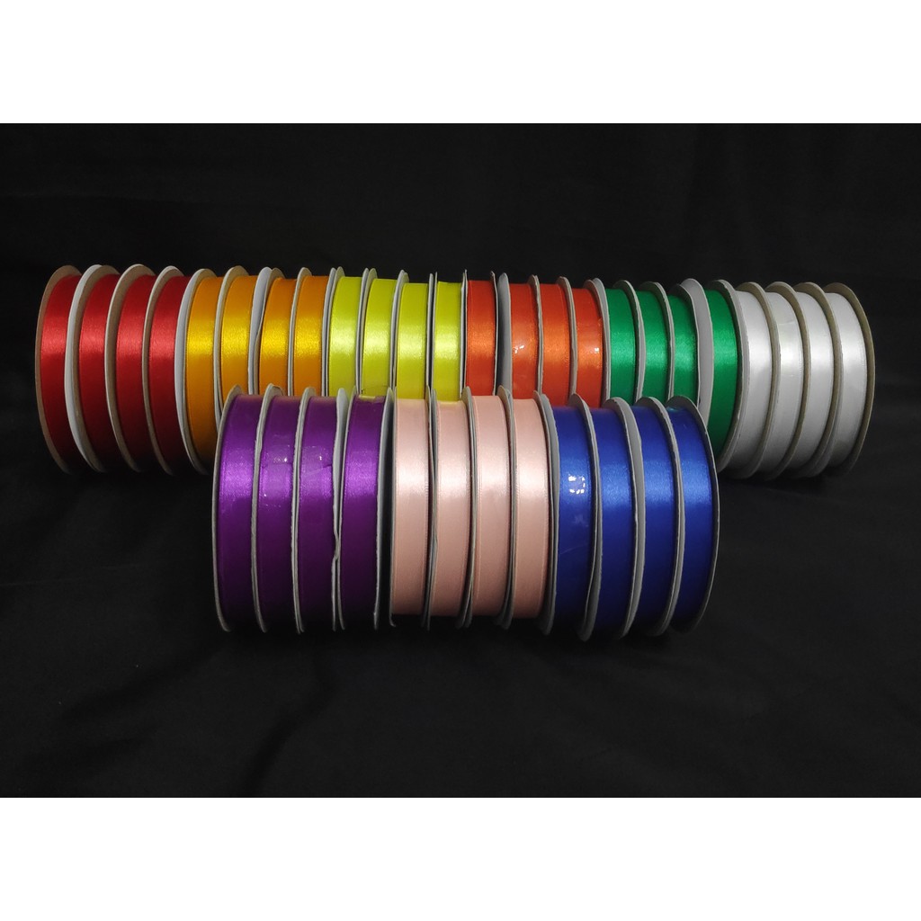 1 2 inch satin ribbon double edge 50yards per roll shopee philippines