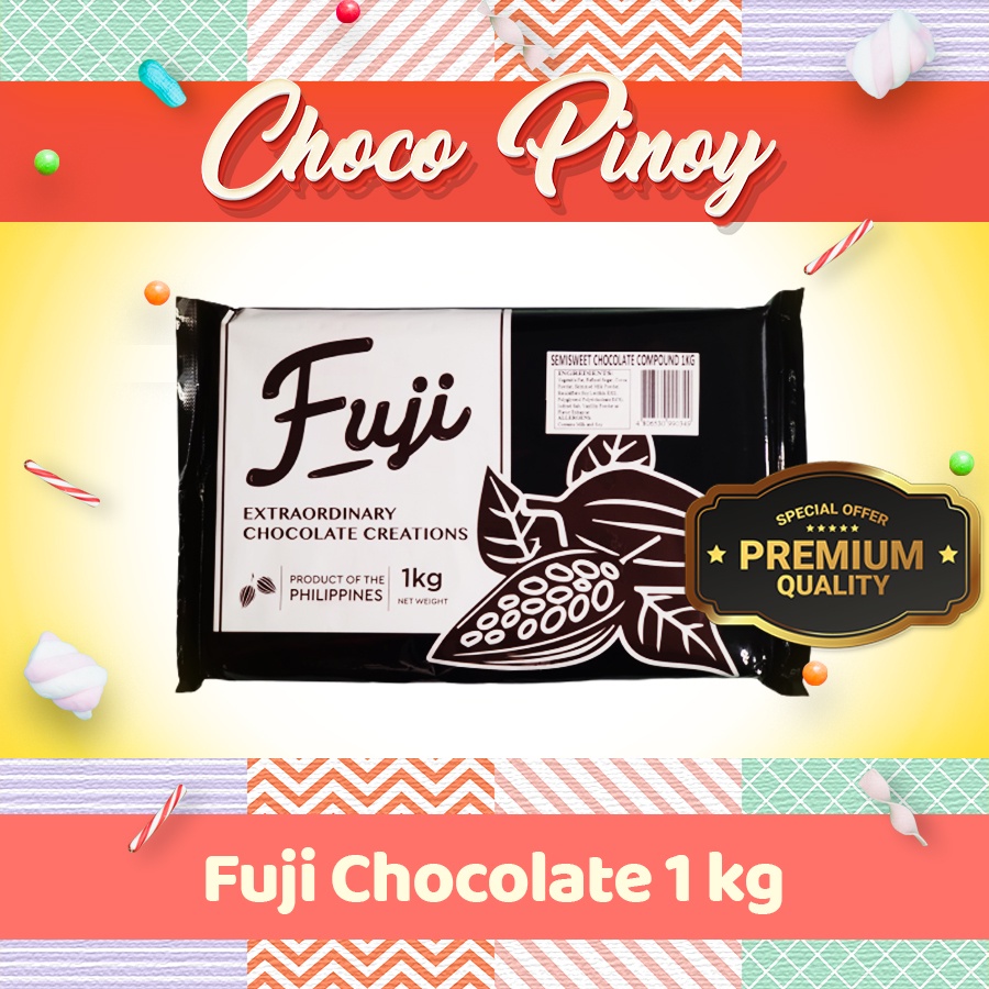 Choco Pinoy Fuji Chocolate Semisweet Milk Dark Bittersweet 1kg Shopee