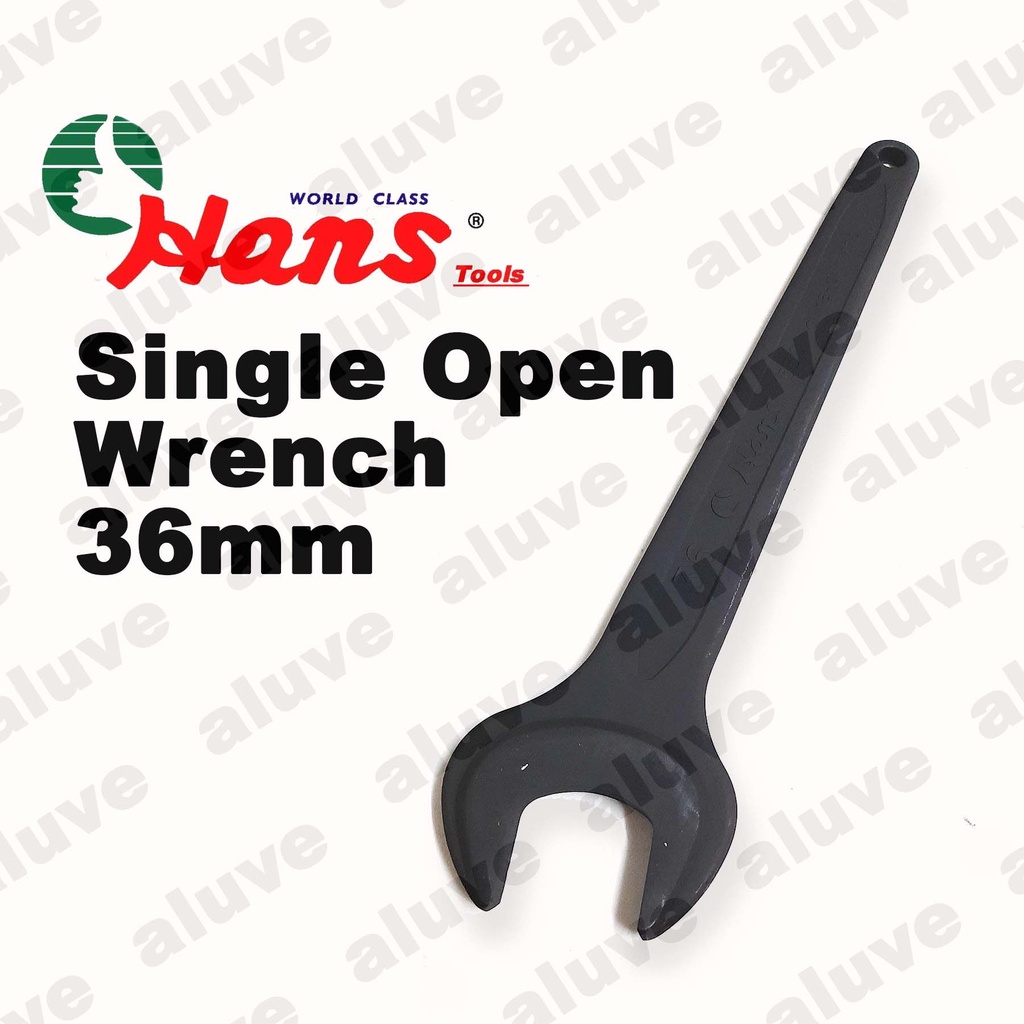 Hans Single Open Wrench 36mm | Open ended wrench 30cm length single ...