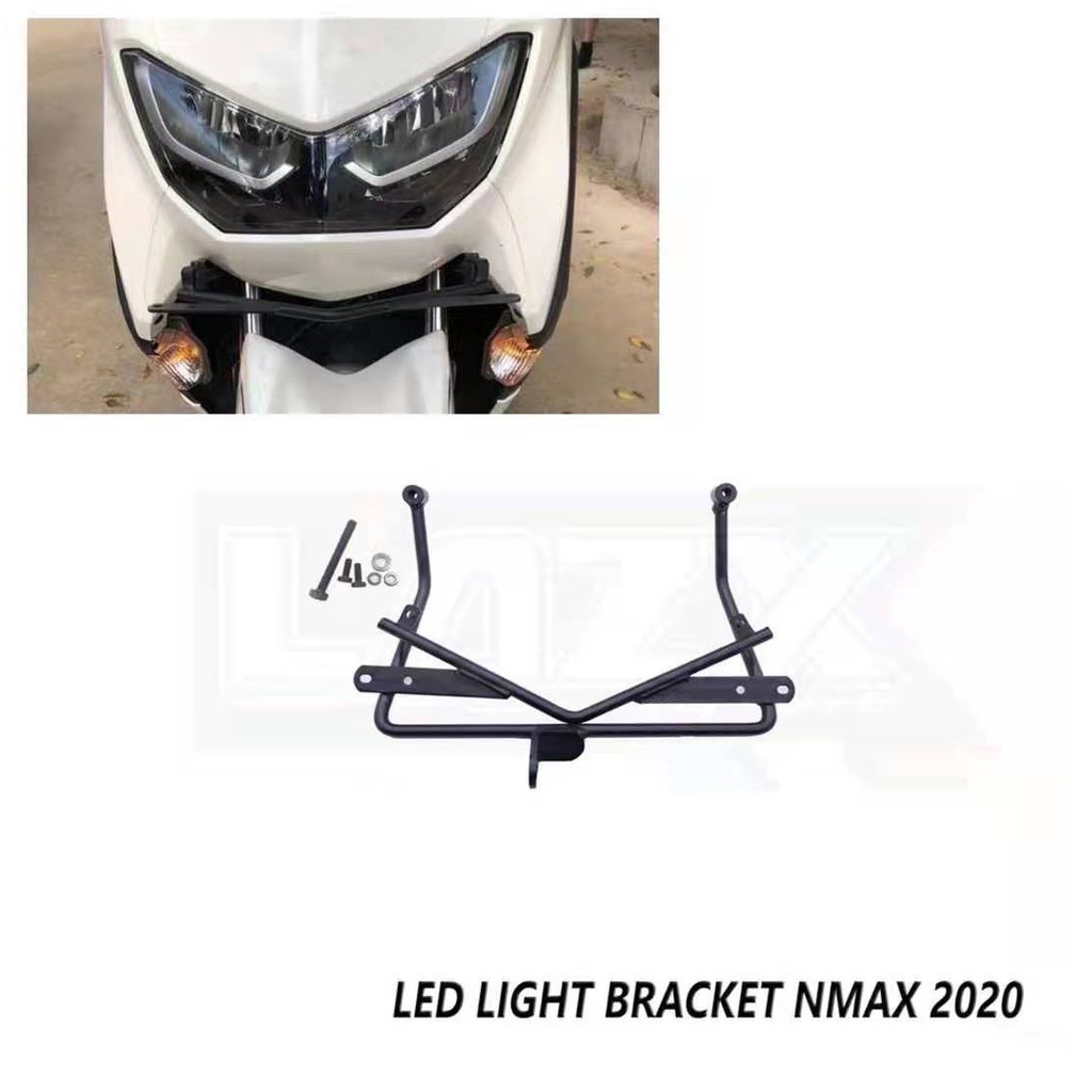 (GCF} Yamaha Nmax 155 V2 (2020 ) Led Light Bracket (Black) | Shopee ...
