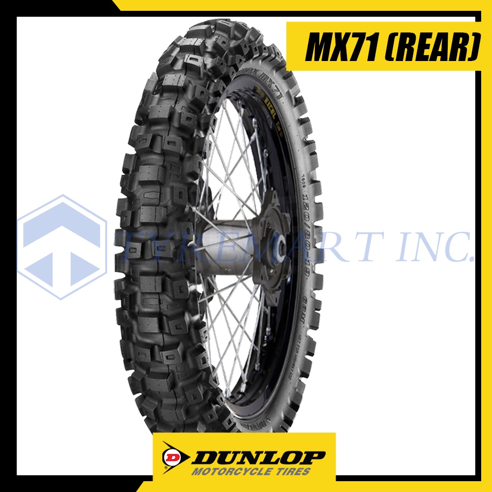 Dunlop Tires MX71 110/9018 61M Tubetype OffRoad Motorcycle Tire (Rear) Shopee Philippines