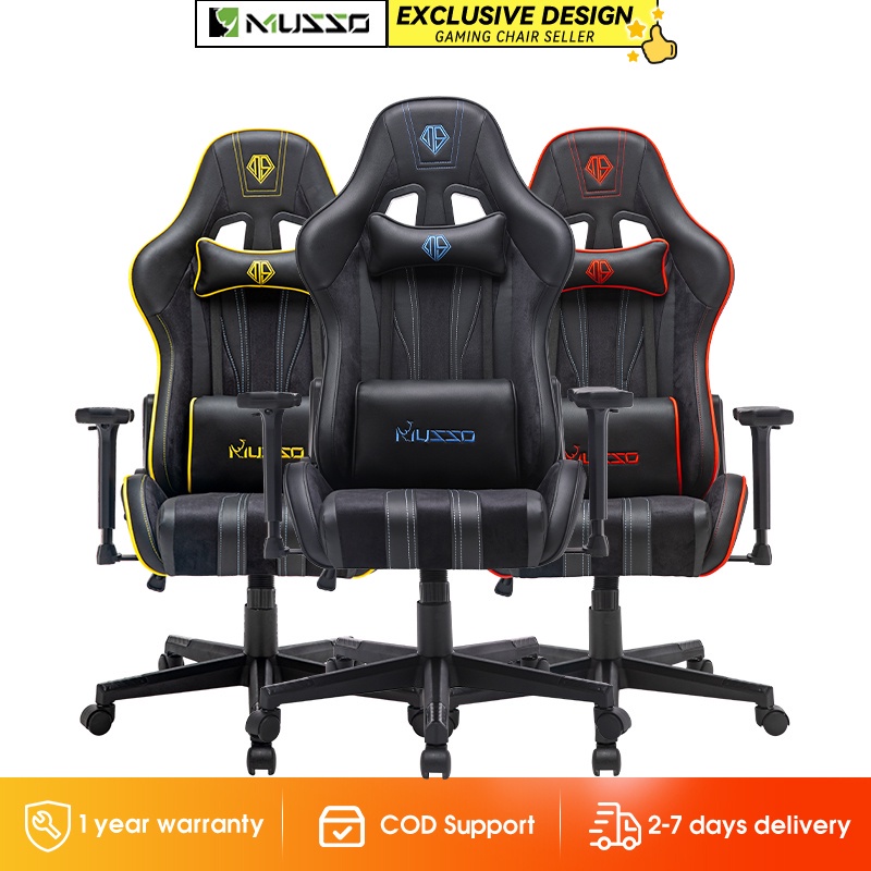 gaming chair with foot rest MUSSO Adventure Series Gaming Chair