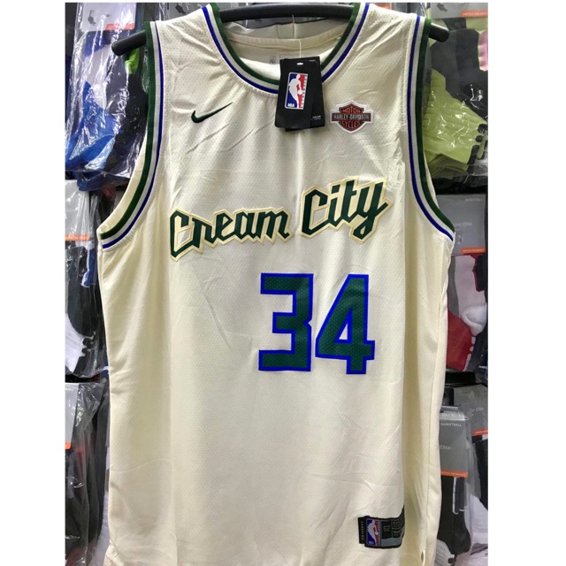 Nba cream hot sale city jersey