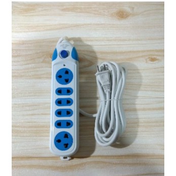 6 HOLES EXTENSION WIRE ELECTRICAL EXTENSION FOR ROUND AND FLAT PLUG ...