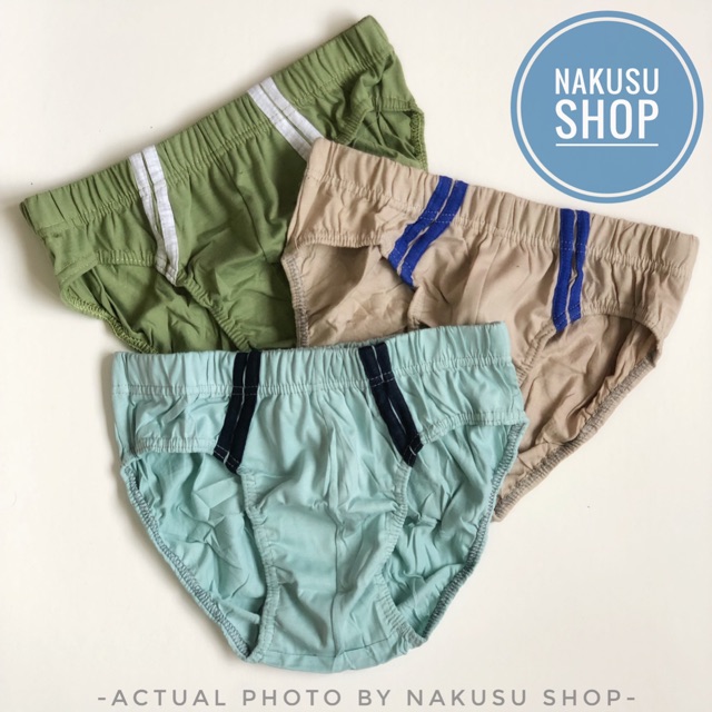 Nakusu Super High Quality Men's Underwear Briefs 3Pieces Per Pack 100