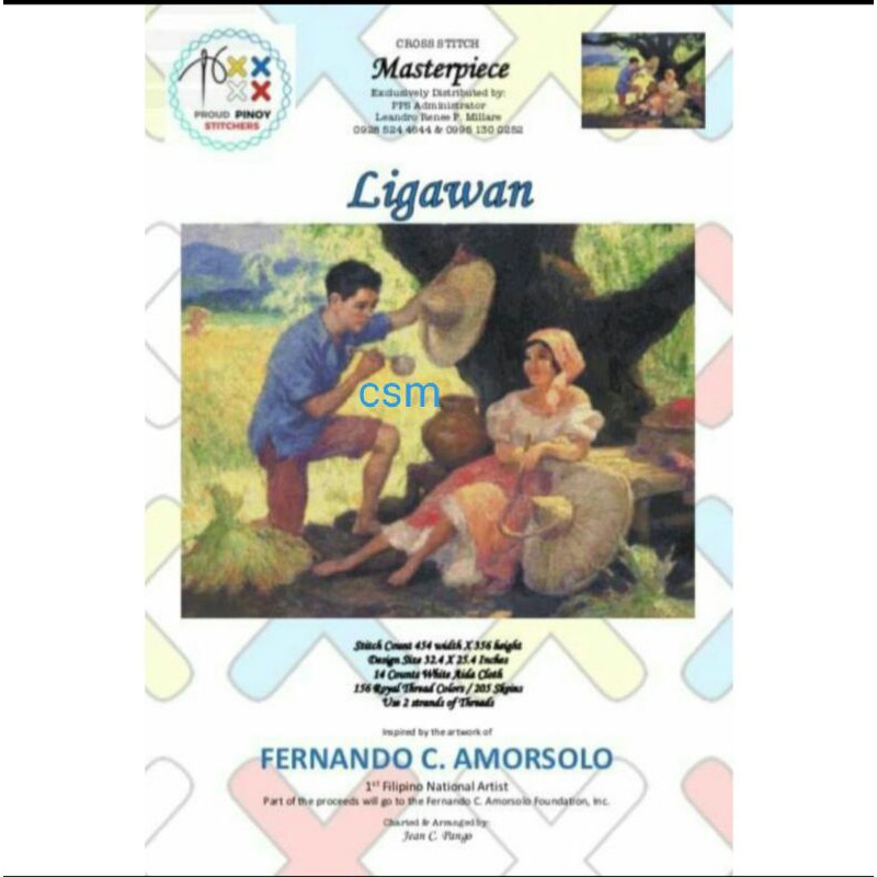 LIGAWAN CROSS STITCH PATTERN/AMORSOLO PAINTING Shopee Philippines