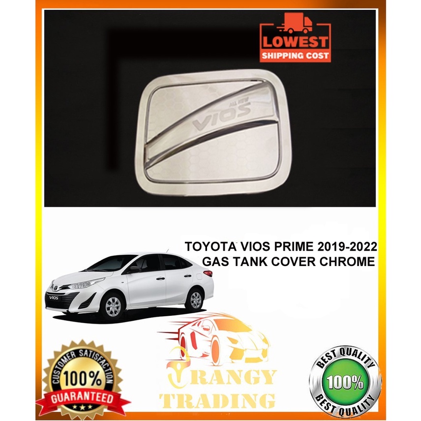 Toyota Vios 2019 to 2024 Gas Tank cover Chrome V2 2020 2021 2022 2023 Shopee Philippines