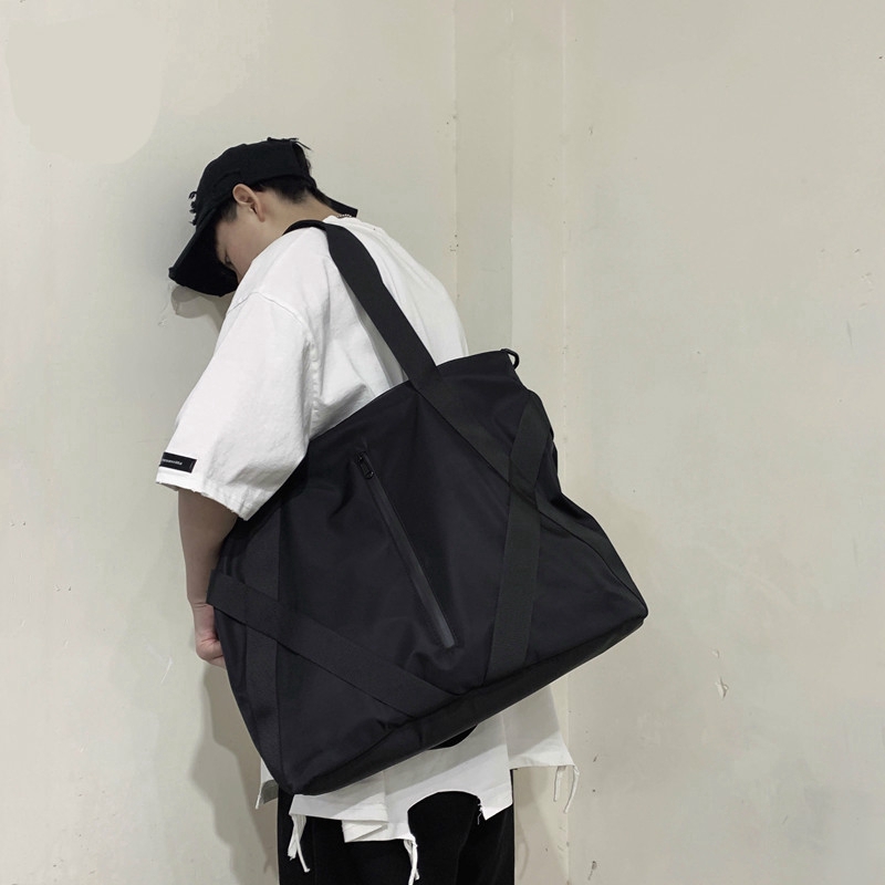 On Sale Ins Japanese Nylon Waterproof Big Capacity Boys Ulzzang Korean Fashion Men Tote Bag Shoulder Bag for Men Birthday Gift Shopee Philippines