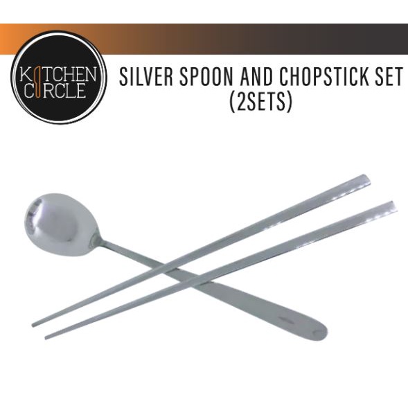Silver Spoon and Chopstick Set (2Sets) Shopee Philippines
