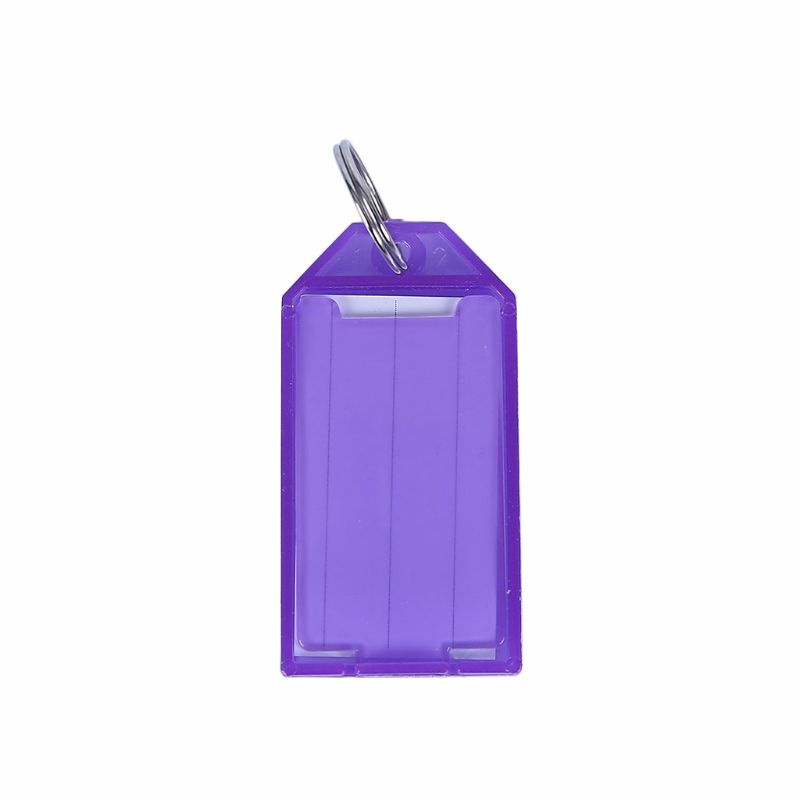 Cologogo2 20 Pcs Small Colorful Key Tags with Transparent Covers ...