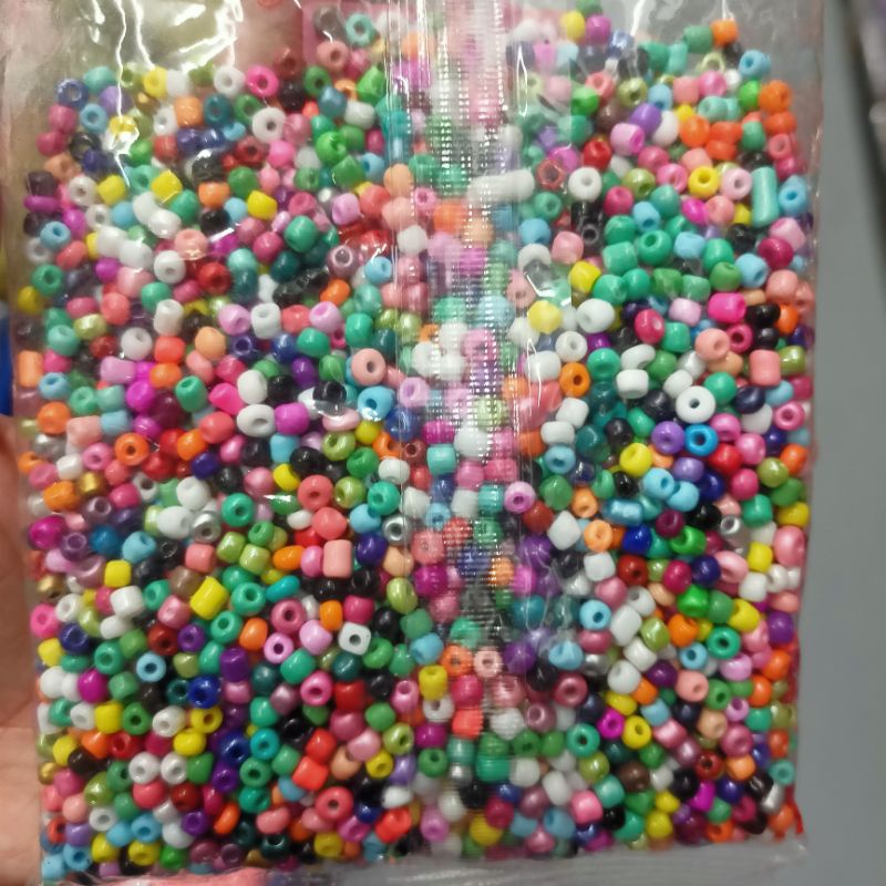 big pack seed beads assorted 2mm/3mm/4mm | Shopee Philippines