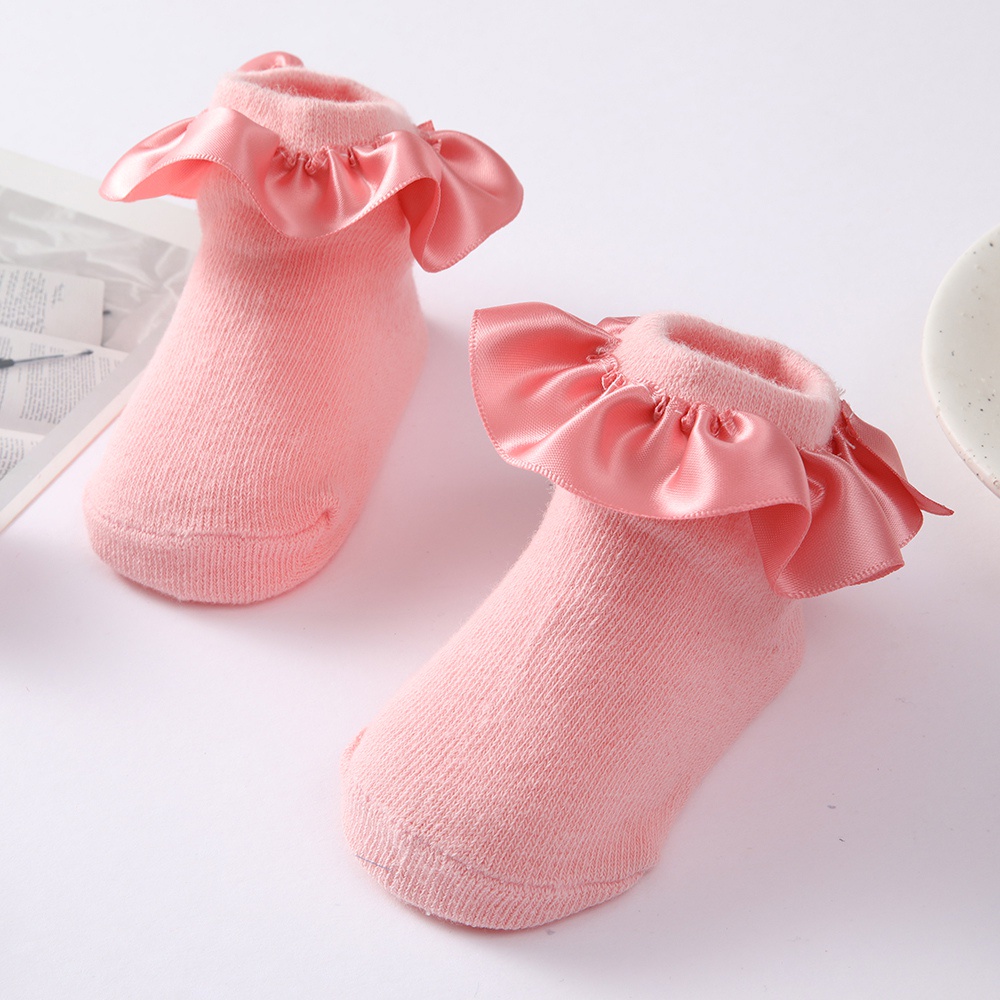 Baby Girls Socks Kids Ruffle Lace Design Cotton Short Sock Infant