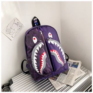 Purple discount bape backpack