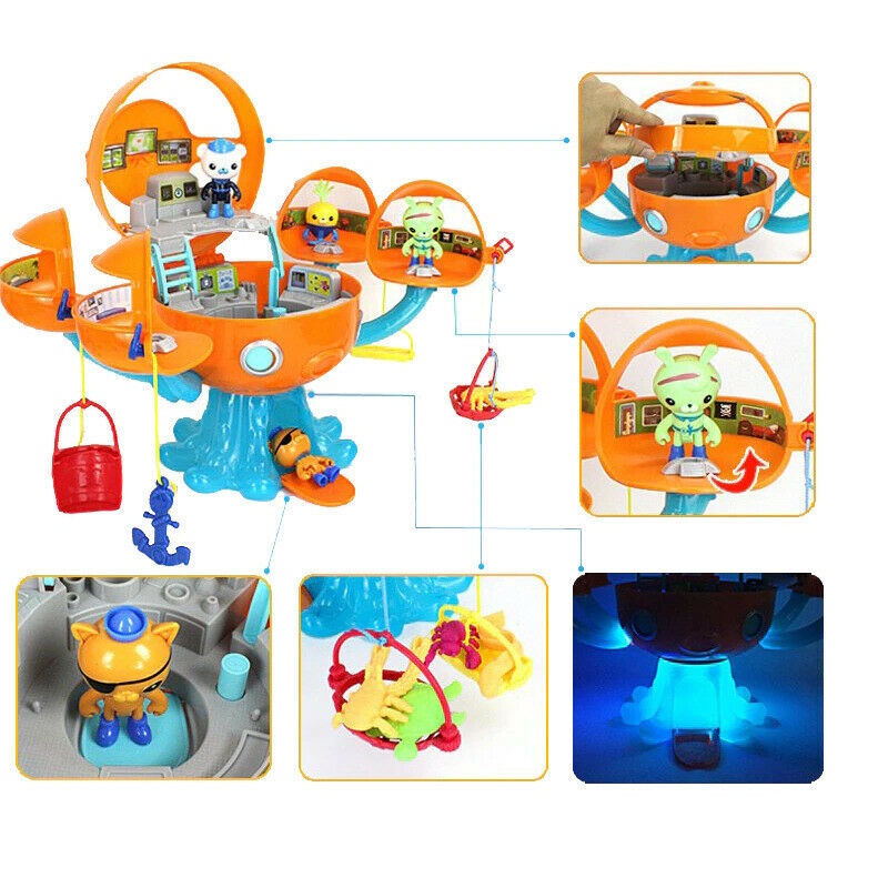 Octonauts Shark Adventure Octopod Sound Light Castle Action Figure