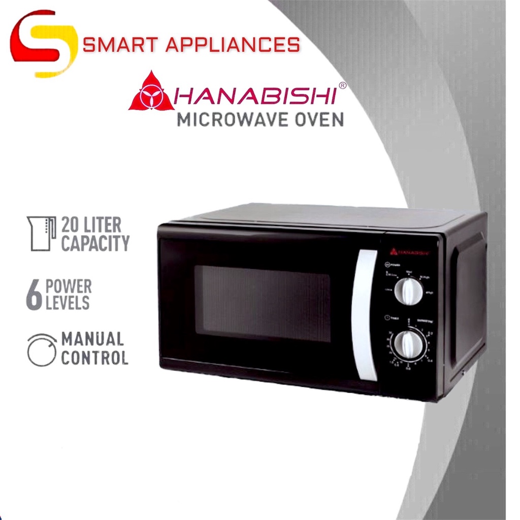 Hanabishi Microwave Oven 20L HMO20MDLX3 Manual Black by Smart