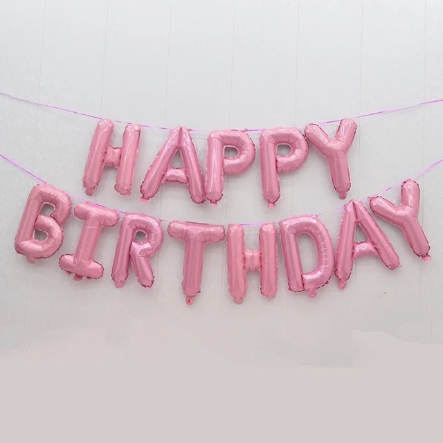 Happy birthday letter set(light pink) | Shopee Philippines