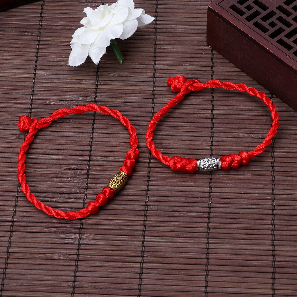 SAN Handmade Chinese Feng Shui Lucky Red String Bracelets Tibetan ...