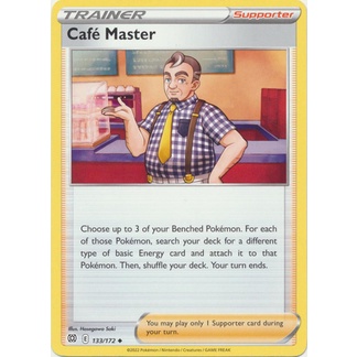 cafe master pokemon card price 2022 Sword & Shield: Brilliant Stars #TG25/TG30 Trainer Gallery Guide holofoil pattern or surface detail) Cafe Master Pokemon Cards Price