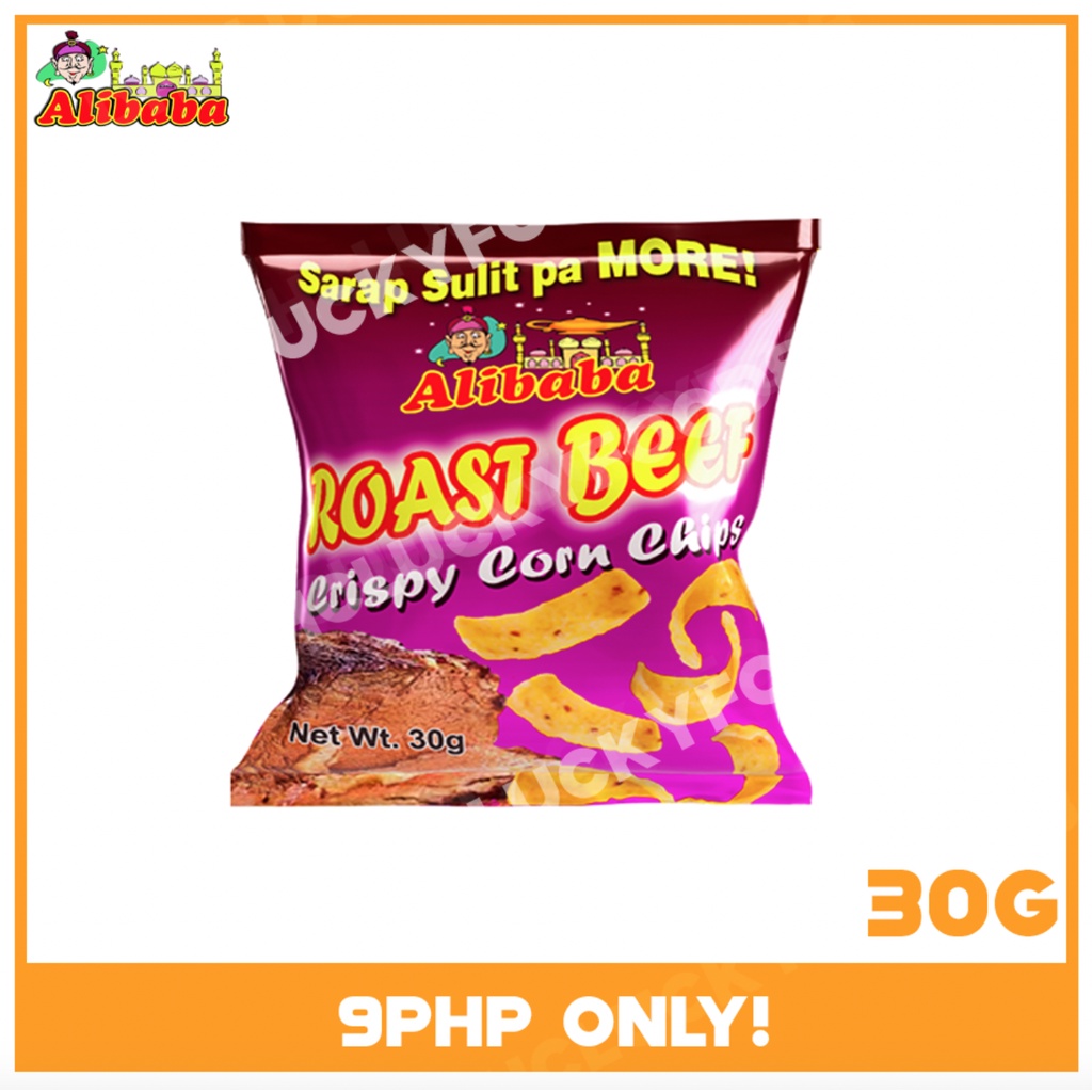 Alibaba Corn Chips ROAST BEEF FLAVOR 30G | Shopee Philippines