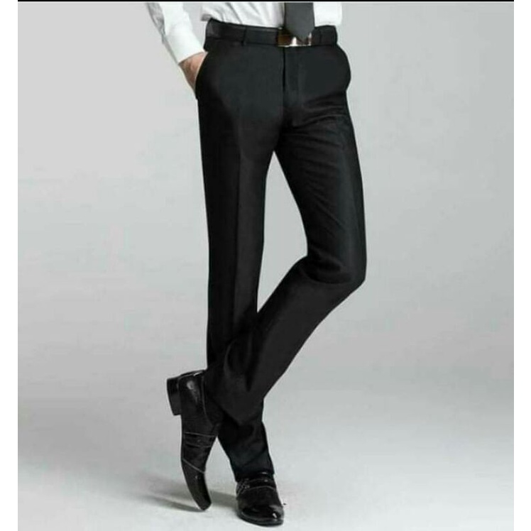 SLACKS FOR MEN BLACK SKINNY TYPE | Shopee Philippines