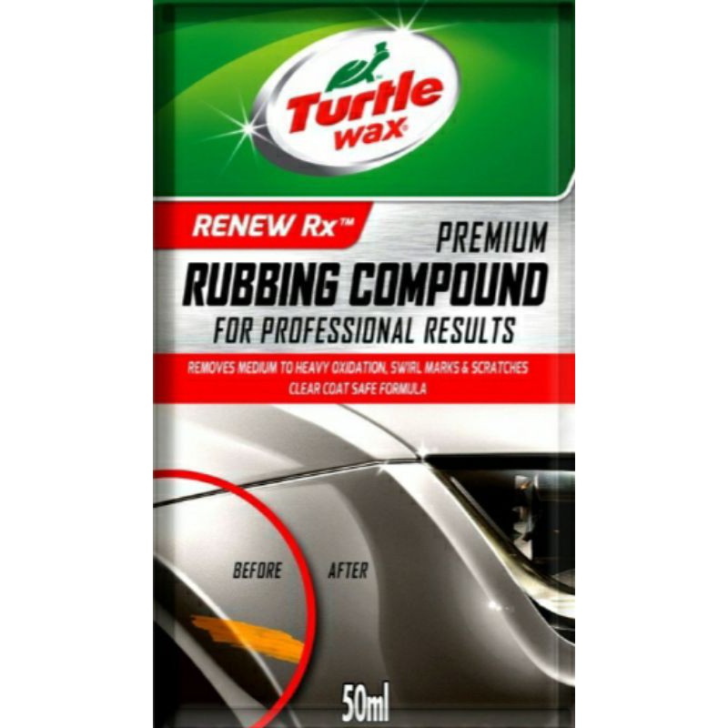 COD Turtle Wax Premium Rubbing Compound 50ml Sachet Shopee Philippines