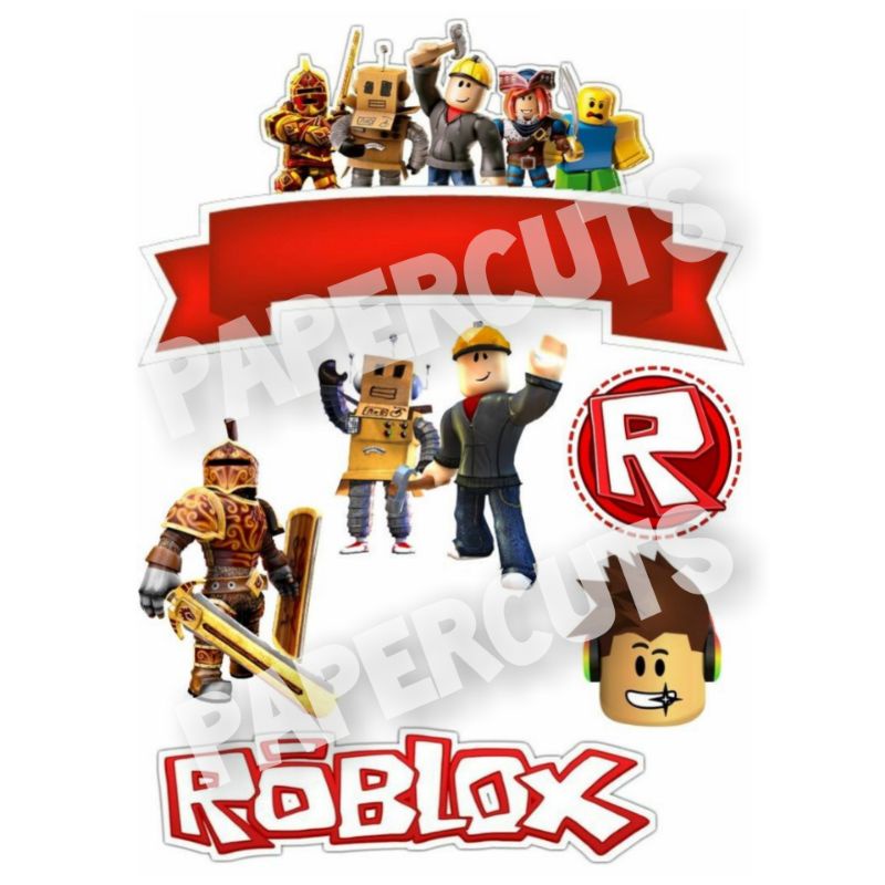 Roblox Logo 228-674 Cupcake Topper