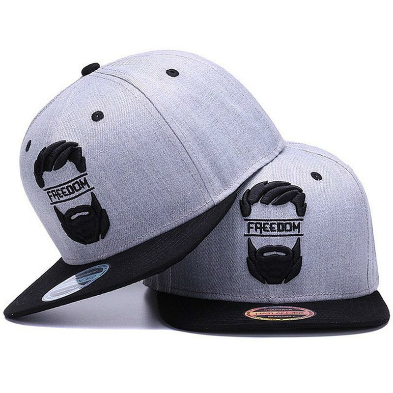 Original Snapback Cap Men Flat Brim Bone Baseball Caps Embroidery Mustache Men s Hat Hip Hop Caps Shopee Philippines