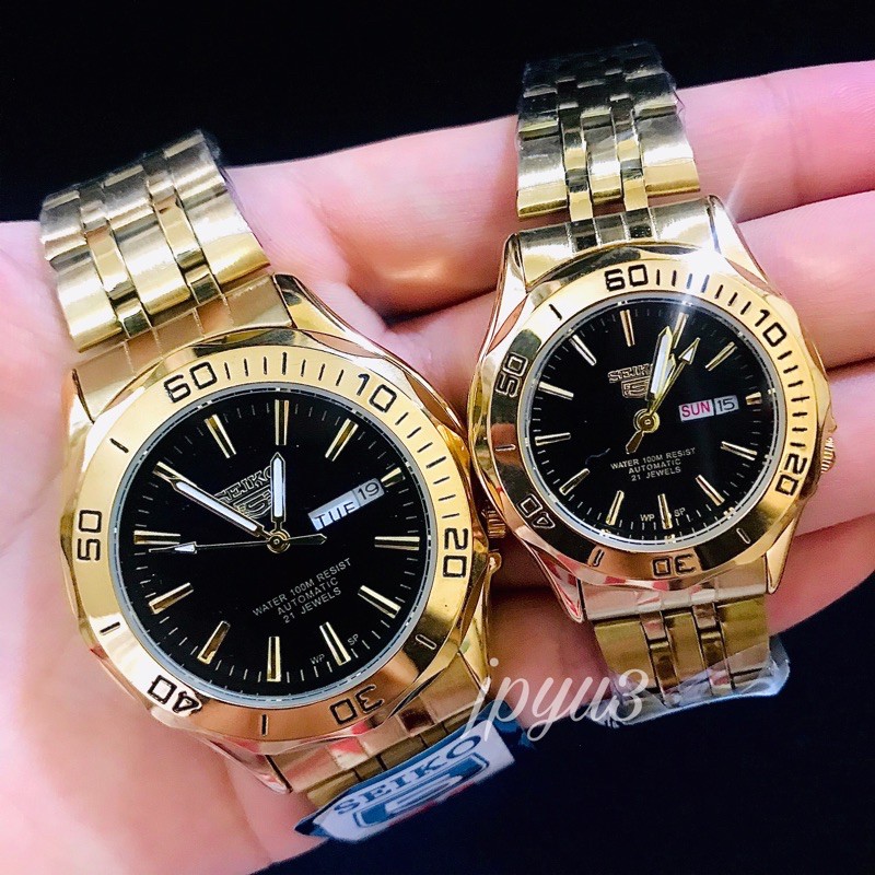 Seiko 5 automatic 23 jewels gold plated clearance price