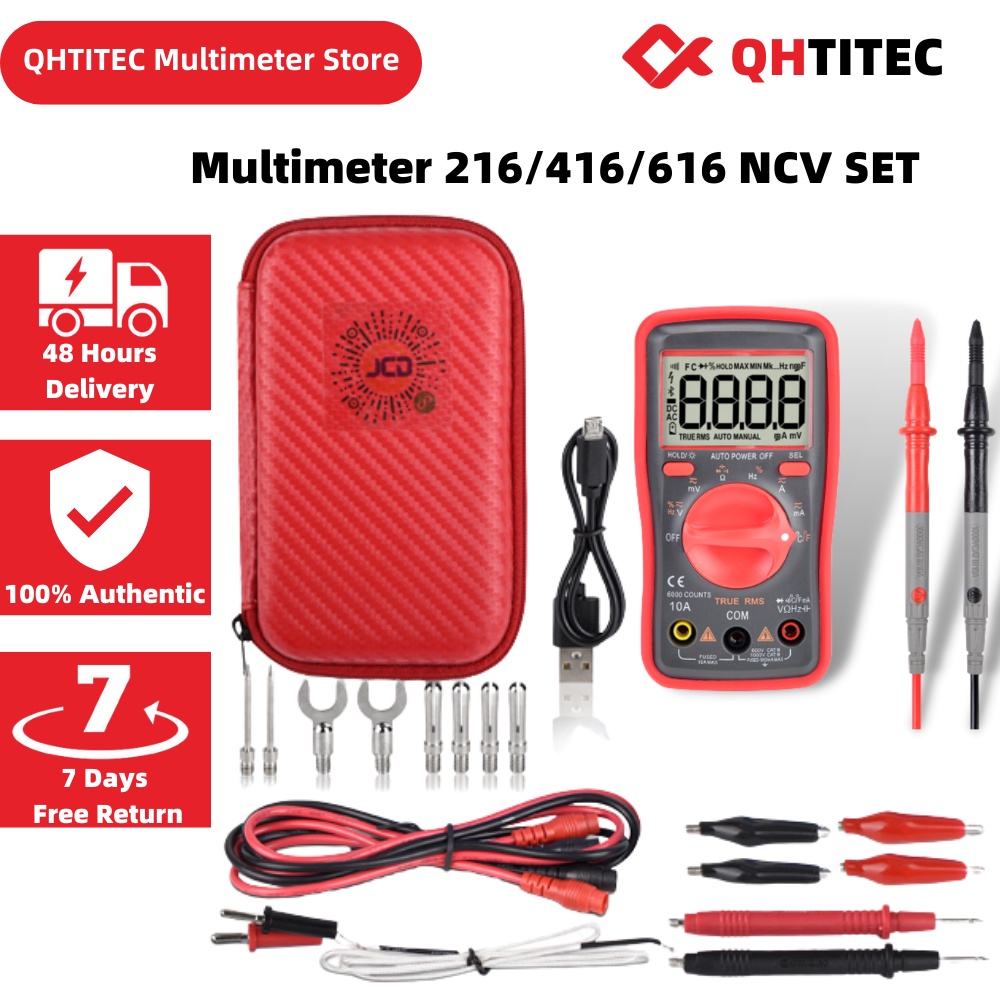 QHTITEC Same Um216 Digital Multimeter Set Ammeter/Voltmeter/Ohmmeter
