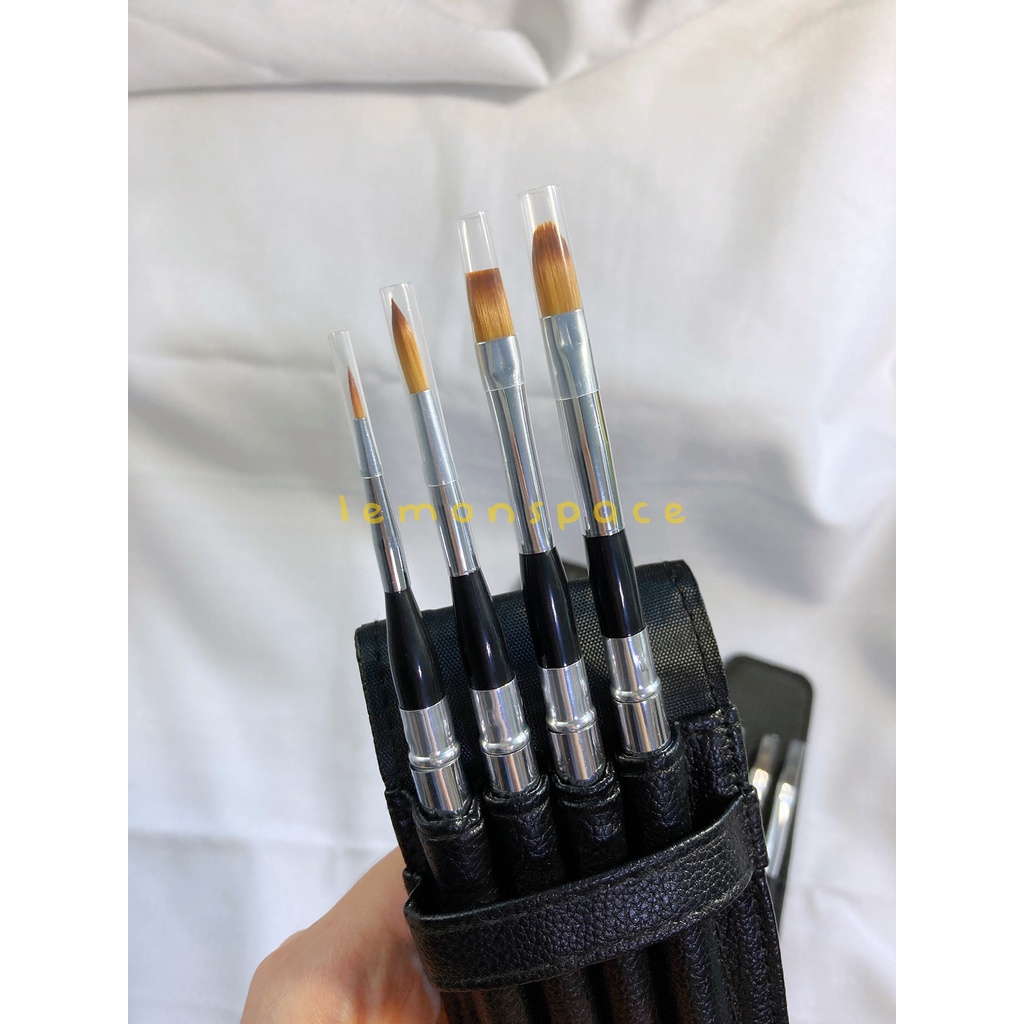 2 4pc set SABLE SQUIRREL TAKLON Collapsable Travel Watercolor Gouache