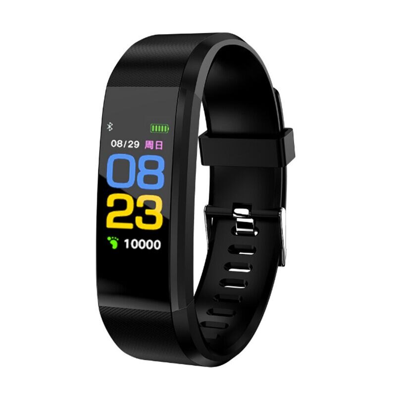 Fitness Tracker Blood Pressure Wristband 115Plus Bracelet Heart Rate Blood  Pressure Smart Band Fitness Tracker Smartband Bluetooth Wristband For