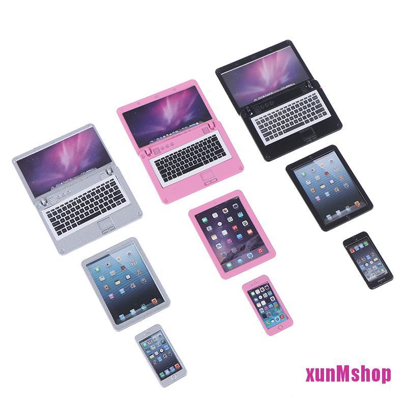 [HXUAN2] 3Pcs/set Scale Dollhouse Miniature Mobile Phone Tablet ...