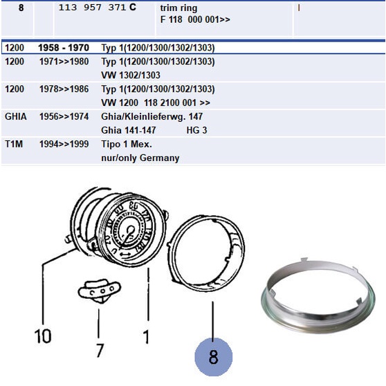 VW Speedometer Chrome Ring | Shopee Philippines