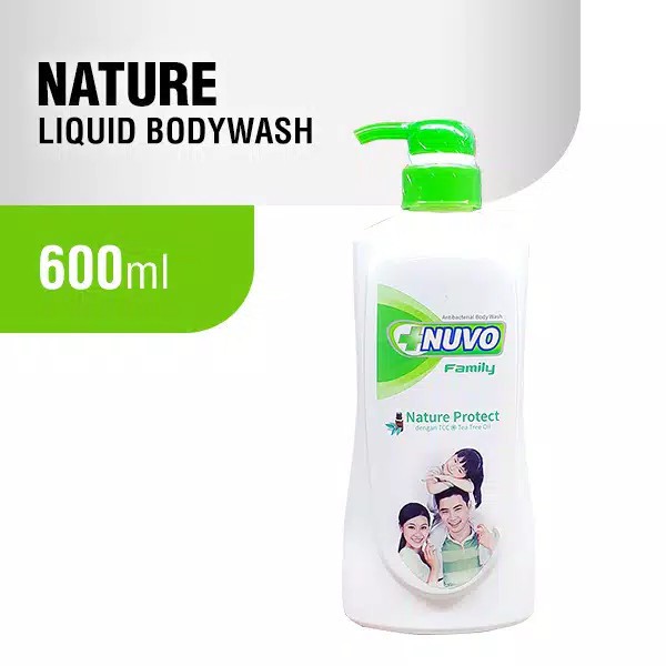 Nuvo Liquid Soap Green Bottle 600 ml (nature) | Shopee Philippines