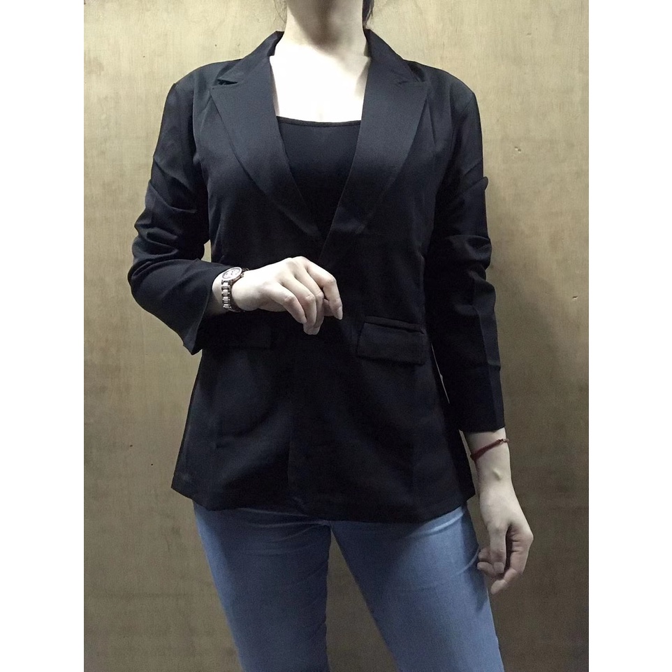 S3 CORPORATE ATTIRE blazer black blazer for office formal black coat for women 3585 high qualit Shopee Philippines
