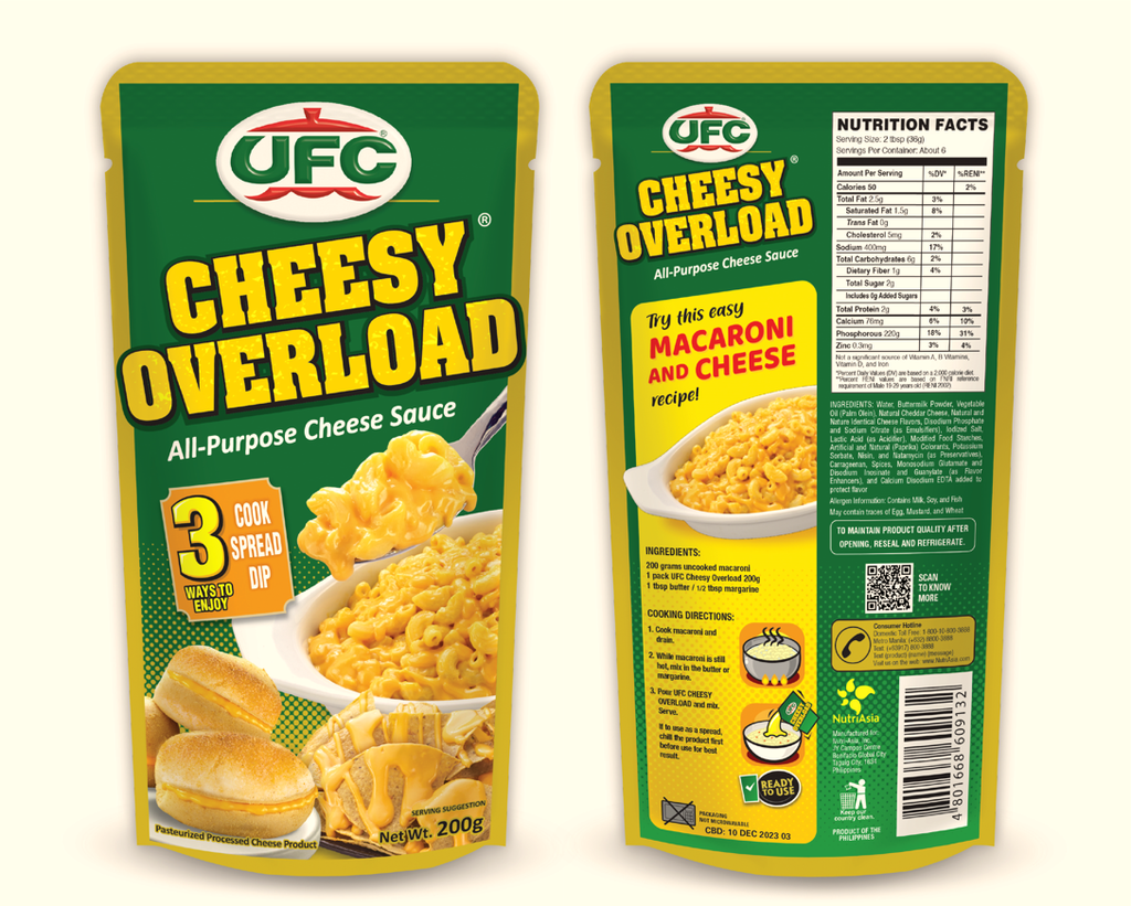 Ufc Cheesy Overload 200g Shopee Philippines